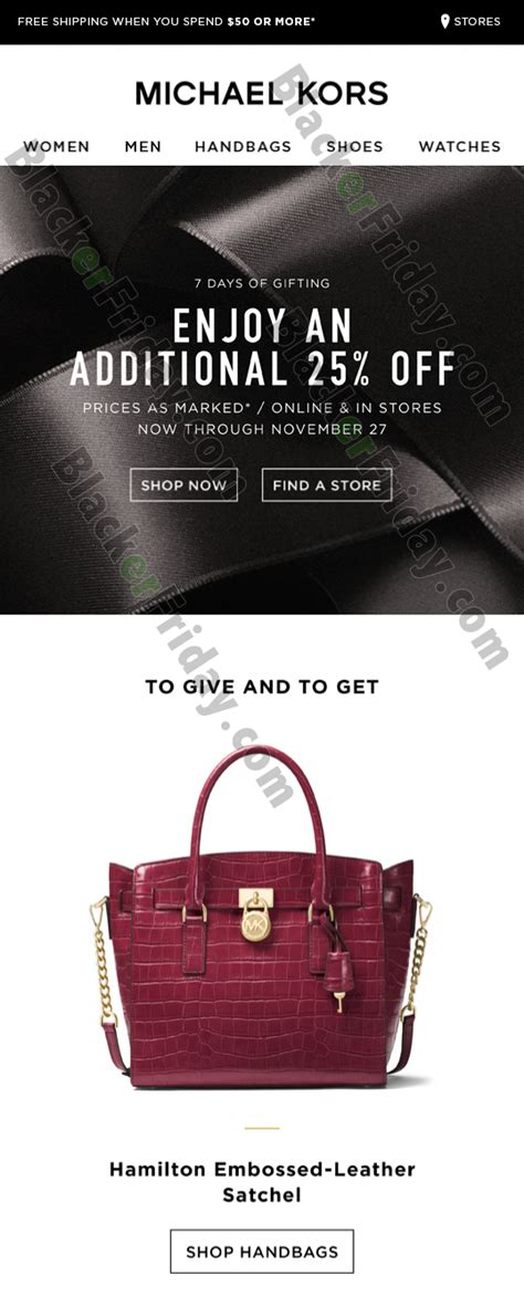 michael kors sale on black friday|Michael Kors black friday 2024.